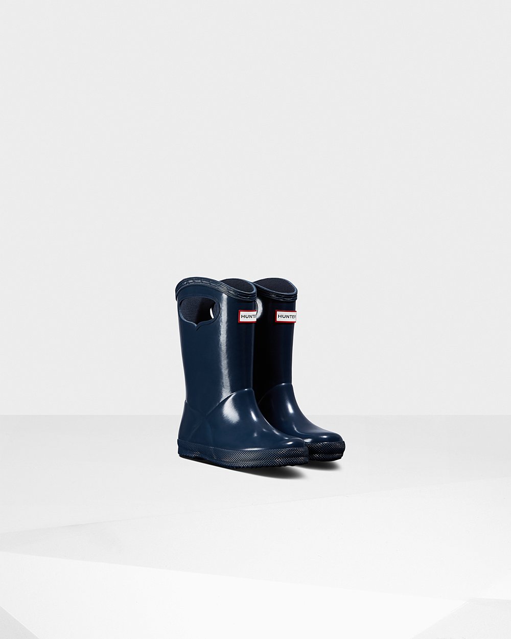 Galochas Hunter Criança Azul Marinho - Original First Classic Grab Handle Gloss - 83RQOJXEB